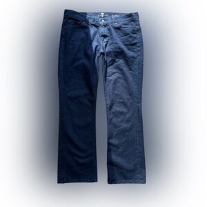 vintage 7 for all mankind low rise boot cut dark jeans 30 waist 28 inseam